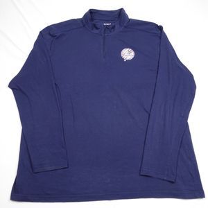 Under Armour New York Yankee 1/4 Zip Sweatshirt Adult 2XL Mock Neck Men Pullover